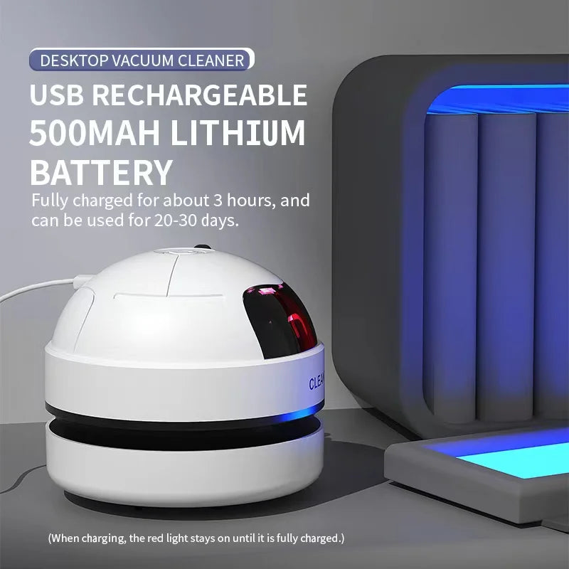 Compact Mini Desktop Dust Robot